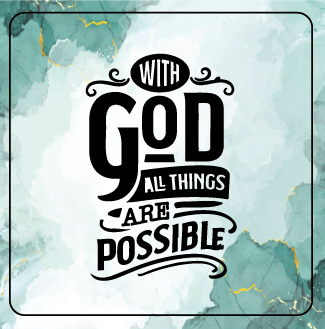 With God All Things Are Possible - Fridge Magnets