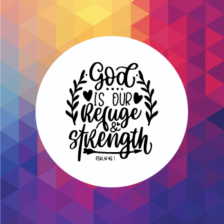 God Is Our Refuge And Strength - Fridge Magnets