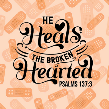 He Heals the Broken Hearted - Fridge Magnets
