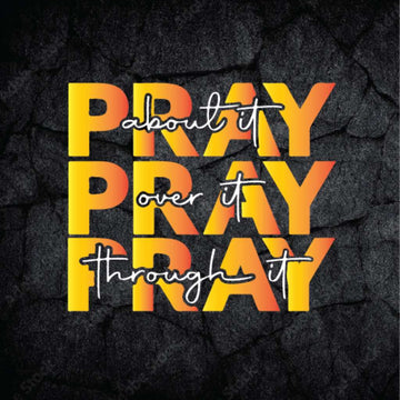 Pray Pray Pray Gradient - Fridge Magnets
