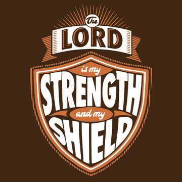 The Lord is My Strength - Fridge Magnets