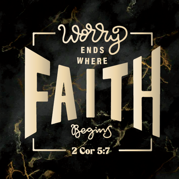 Worry Ends Where Faith Begins - Fridge Magnets