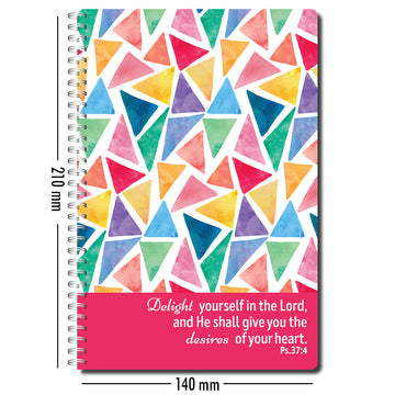 He will give you the desires of your heart - Notebook