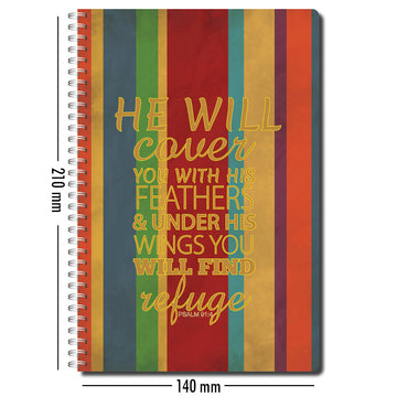 He will cover you - Notebook
