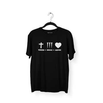 1 Cross + 3 Nails = 4 Given - Premium Tee - White