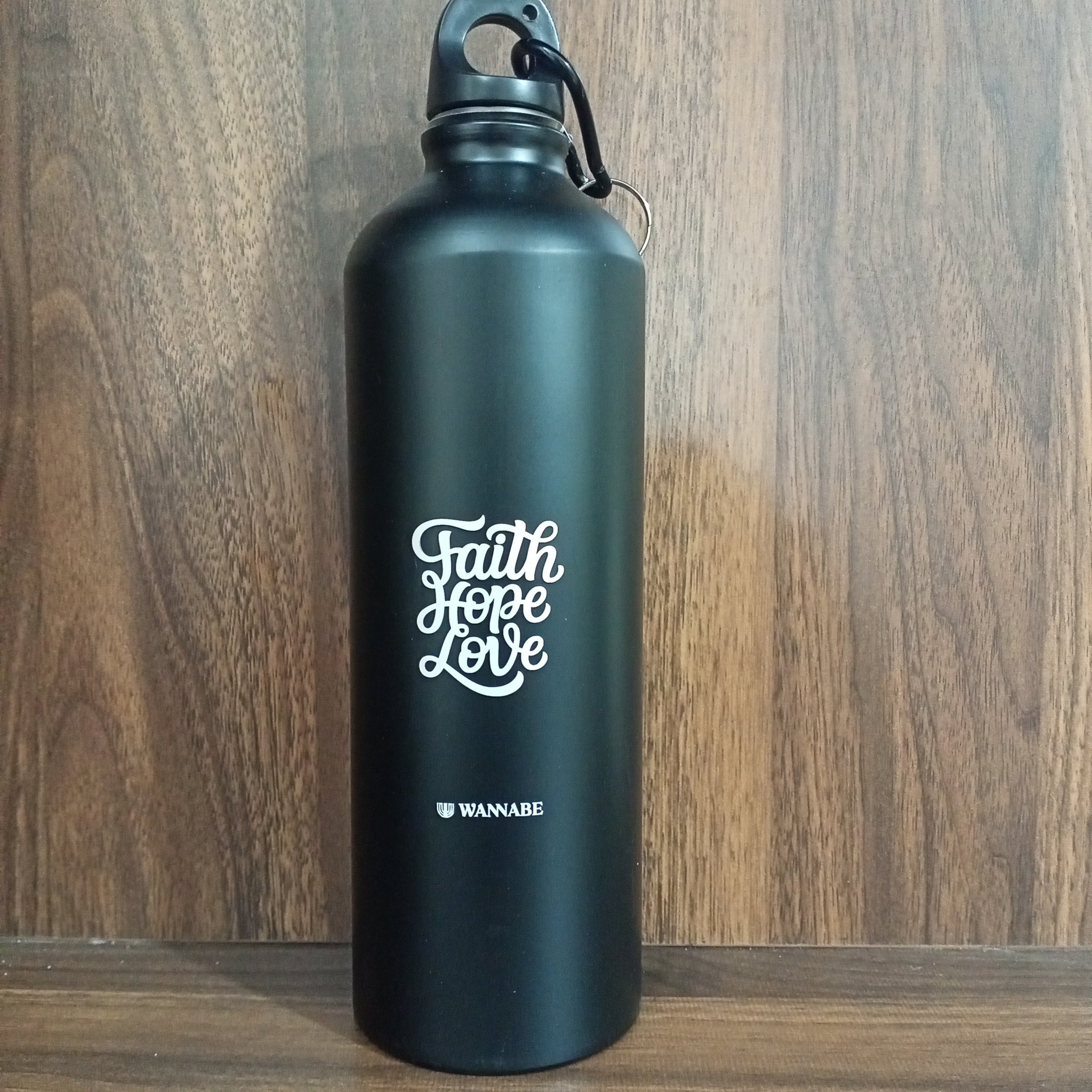 Faith Hope Love - Sipper Bottles 750 ml (Black)