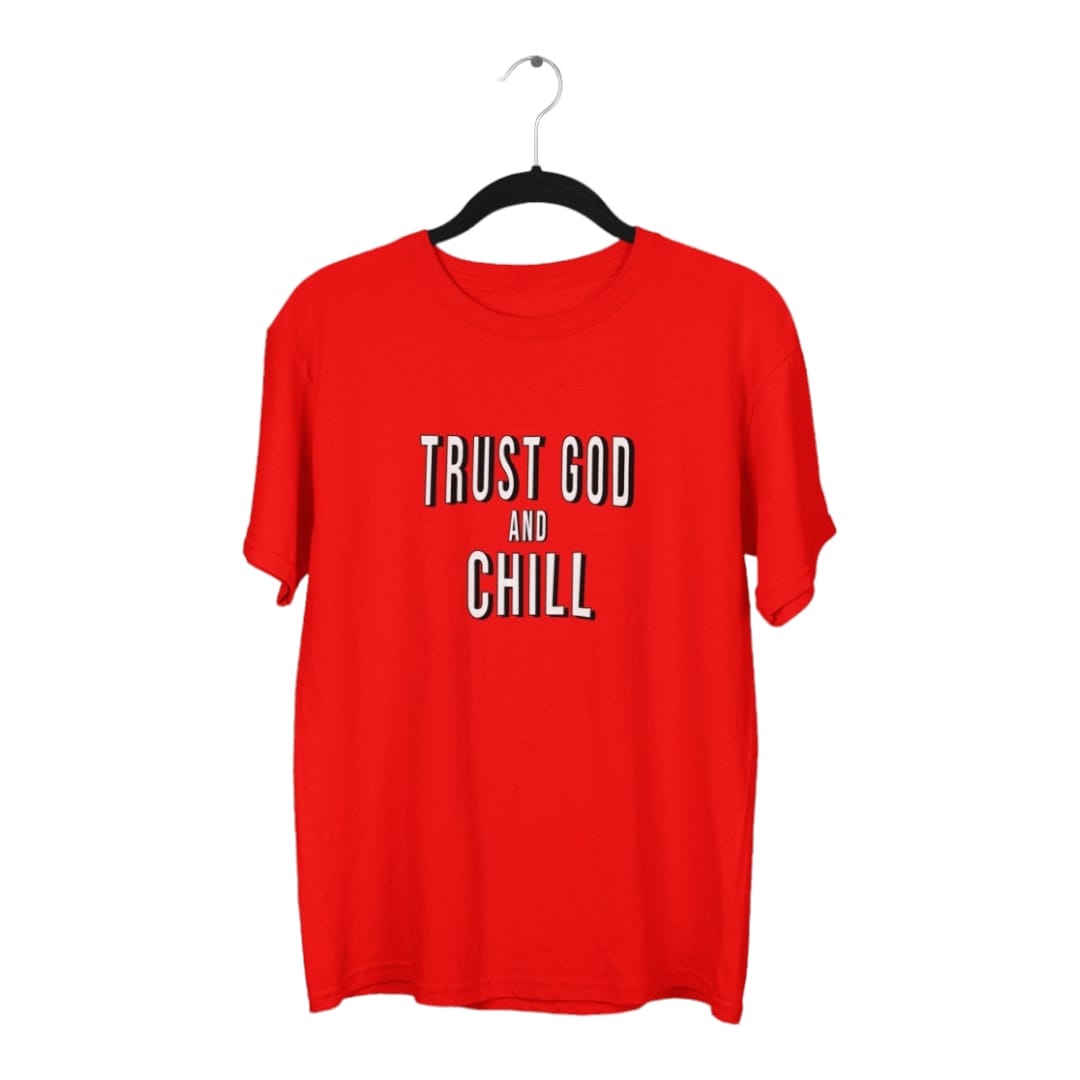 Trust God and Chill - Premium Christian T-Shirt