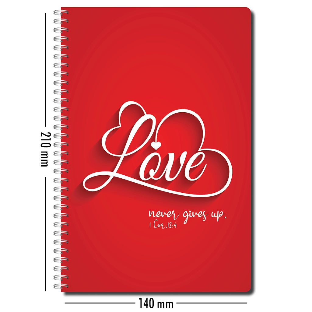 Love never gives up - Notebook