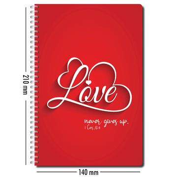 Love never gives up - Notebook