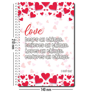 Love bears all things - Notebook