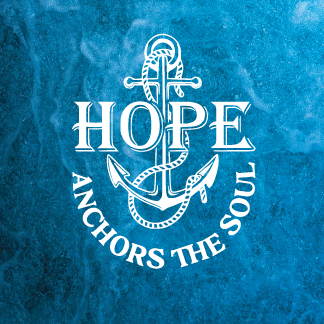 Hope Anchors The Soul - Fridge Magnets (Blue)